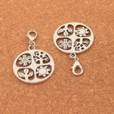 Zinc Alloy Four Season Lobster Claw Clasp Charm Beads Jewelry DIY C039 6pcs