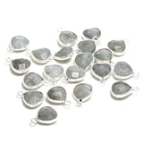 Labradorite Water Drop Shaped Pendant Necklace