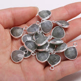 Labradorite Water Drop Shaped Pendant Necklace