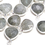 Labradorite Water Drop Shaped Pendant Necklace