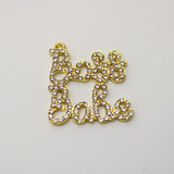 Babe Charm Rhinestone Pendant High Quality Alloy Charms