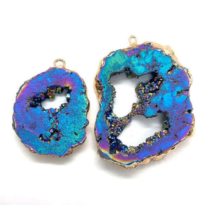 Irregular Shape Pendant Stone Crystal Jewelry Making Gift Accessories