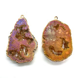 Irregular Shape Pendant Stone Crystal Jewelry Making Gift Accessories