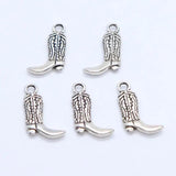 48pcs Tibetan Silver High-heeled Shoes Charms 11x19mm