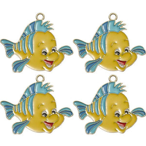 10pcs Fish Charms Pendant for DIY Earrings Keychain