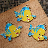 10pcs Fish Charms Pendant for DIY Earrings Keychain