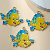 10pcs Fish Charms Pendant for DIY Earrings Keychain