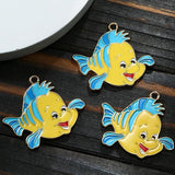 10pcs Fish Charms Pendant for DIY Earrings Keychain