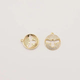5PCS Antique Hollow Bee Pendant Retro Bracelet Earrings Metal Accessories