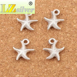 Corrugation Starfish Sea Star Charm Beads 14x16mm 20Pcs