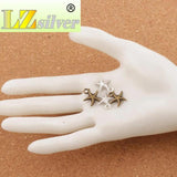 Corrugation Starfish Sea Star Charm Beads 14x16mm 20Pcs