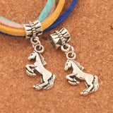 Energetic Horse Big Hole Beads Dangle European Bracelets 18Pcs