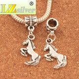 Energetic Horse Big Hole Beads Dangle European Bracelets 18Pcs