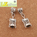 Wine Corkscrew Opener Big Hole Beads Zinc Alloy Dangle Fit Bracelets B285