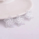 100pcs AB1298 Brass Filigree Painted Flower Charms Metal Pendants DIY Jewelry