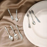 10pcs Vintage Spoon Fork Charms Pendant for Jewelry Making
