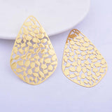 30pcs Brass Geometry Big Charms Pendant DIY Earring