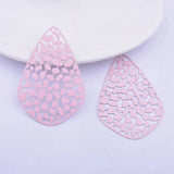 30pcs Brass Geometry Big Charms Pendant DIY Earring
