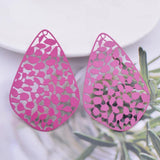 30pcs Brass Geometry Big Charms Pendant DIY Earring