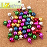 45pcs 8mm Mix Jingle Christmas Bells Copper Charms L1755 DIY