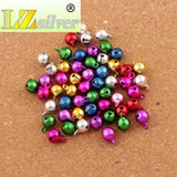 45pcs 8mm Mix Jingle Christmas Bells Copper Charms L1755 DIY