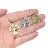 10pcs Tree of Life Alloy Metal Pendants DIY Jewelry Making A3-026