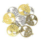 10pcs Tree of Life Alloy Metal Pendants DIY Jewelry Making A3-026