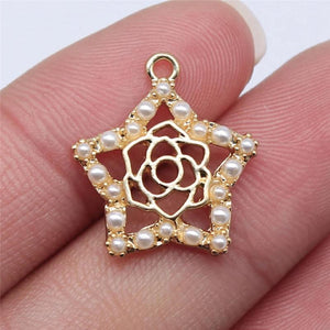 10pcs 20x18mm Star Charms for DIY Jewelry Making