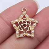 10pcs 20x18mm Star Charms for DIY Jewelry Making