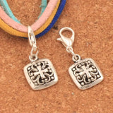Heart Flower Cross Square Charm Beads 12Pcs