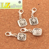 Heart Flower Cross Square Charm Beads 12Pcs