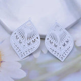 50pcs AB4237 38*26mm Brass Charms for DIY Jewelry Earrings
