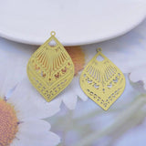 50pcs AB4237 38*26mm Brass Charms for DIY Jewelry Earrings