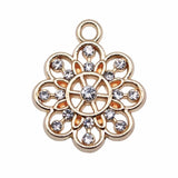 10pcs Flowers Charms for Jewelry Making DIY Charms Findings