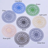30pcs AD3143 40mm Painted Brass Filigree Drop Charms DIY Earring Findings