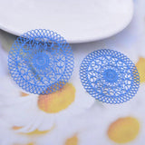 30pcs AD3143 40mm Painted Brass Filigree Drop Charms DIY Earring Findings
