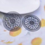 30pcs AD3143 40mm Painted Brass Filigree Drop Charms DIY Earring Findings