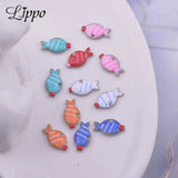 30pcs Colorful Fish Charms Pendant DIY Jewelry Accessories