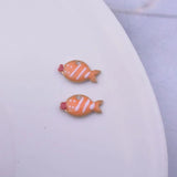 30pcs Colorful Fish Charms Pendant DIY Jewelry Accessories