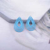 100pcs Small Water Drop Painted Charms