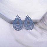 100pcs Small Water Drop Painted Charms