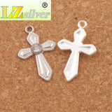 Crystal Sword Cross Charm Beads Pendants 6Colors 35pcs Alloy Jewelry DIY L1554