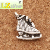 55pcs Ice Skating Grid Shoes Charm Beads Pendants DIY Jewelry L568
