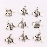 Tibetan Silver Fish Ocean Animal Spacer Charm Beads Alloy Jewelry Finding