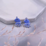 30pcs Double Faced Enamelled Octopus Charms 11*14mm Pendant