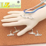 Truck Charm Beads Heart Floating Lobster Clasps 12Pcs
