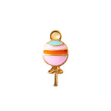 5pcs Colorful Lollipop Charm Food Charms for DIY Jewelry Making