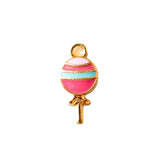 5pcs Colorful Lollipop Charm Food Charms for DIY Jewelry Making