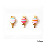 5pcs Colorful Lollipop Charm Food Charms for DIY Jewelry Making