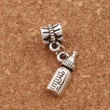Milk Bottle Big Hole Beads Tibetan Silver 27.2x7.7mm 20pcs